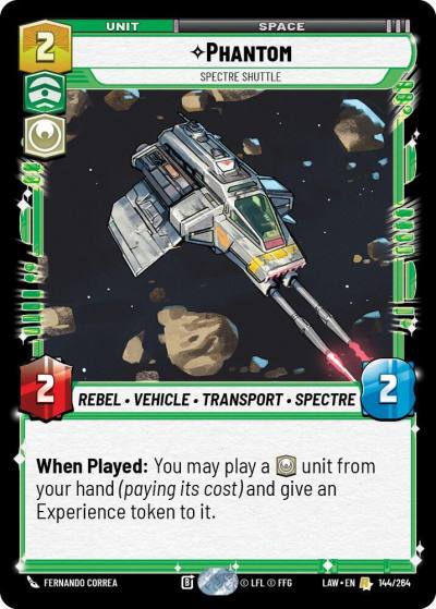 Phantom - Spectre Shuttle 144/264 A Lawless Time Star Wars card
