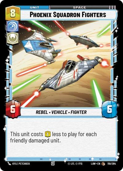 Phoenix Squadron Fighters 110/264 A Lawless Time Star Wars card