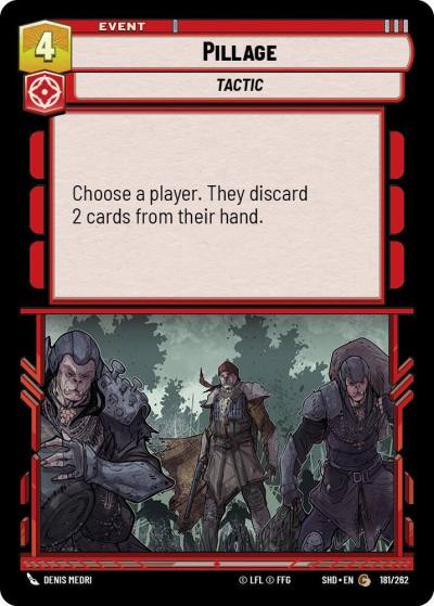 Pillage 181/262 Shadows of the Galaxy Star Wars card