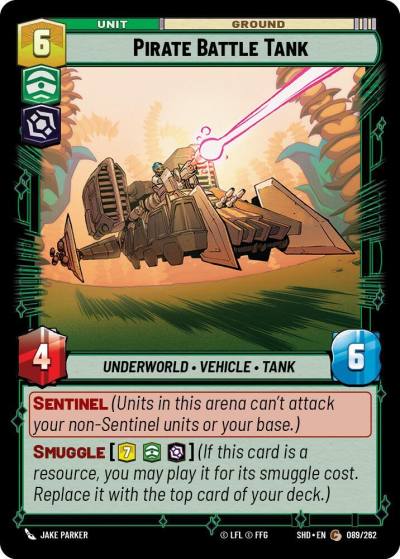 Pirate Battle Tank 089/262 Shadows of the Galaxy Star Wars card
