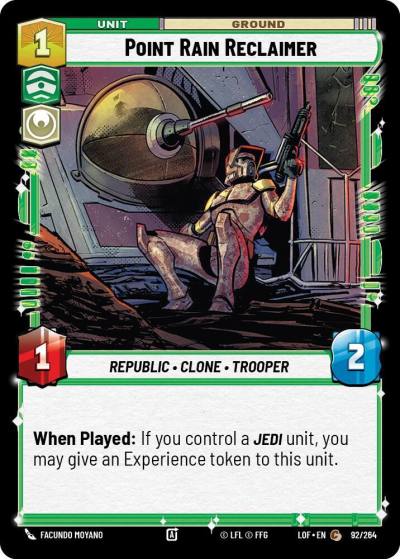 Point Rain Reclaimer 092/264 Legends of the Force Star Wars card