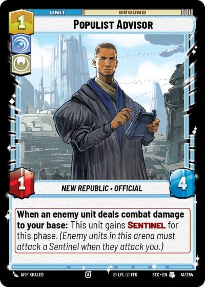 Populist Advisor 41/264 Secrets of Power Star Wars card