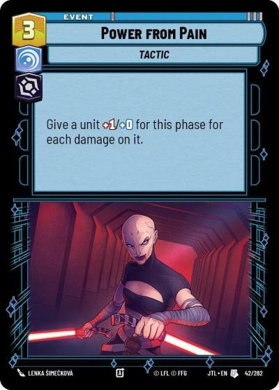 Power from Pain 042/262 Jump to Lightspeed Star Wars card