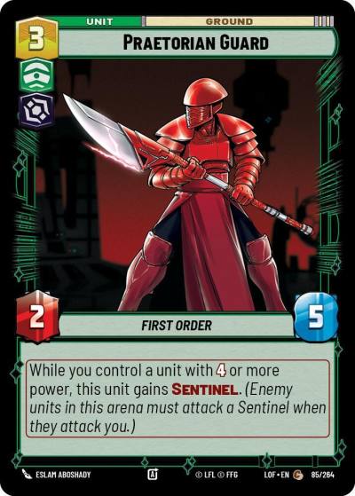 Praetorian Guard 085/264 Legends of the Force Star Wars card