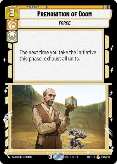 Premonition of Doom 203/264 Legends of the Force Star Wars card