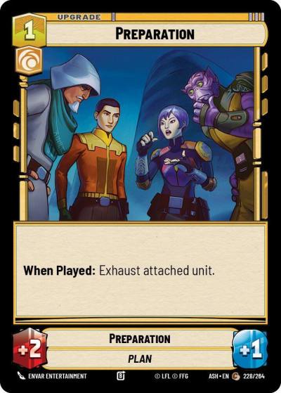 Preparation 228/264 Ashes of the Empire Star Wars card