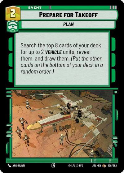 Prepare for Takeoff 128/262 Jump to Lightspeed Star Wars card