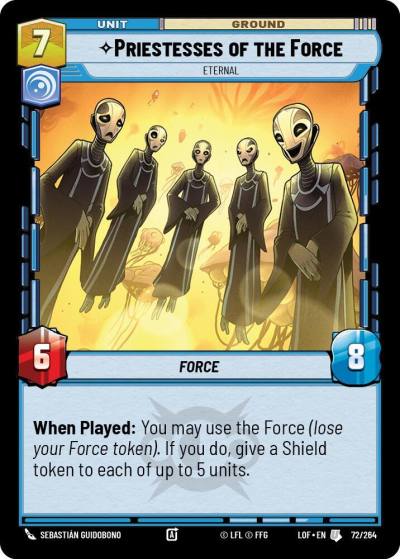 Priestesses of the Force - Eternal 072/264 Legends of the Force Star Wars card