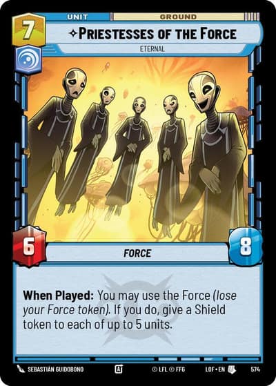 Priestesses of the Force - Eternal (Foil) 574 Legends of the Force Star Wars card