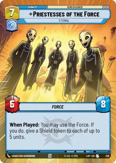 Priestesses of the Force - Eternal (Hyperspace) 336 Legends of the Force Star Wars card