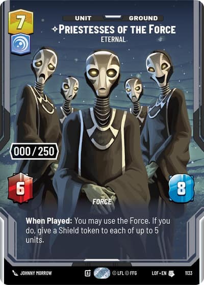 Priestesses of the Force - Eternal (Serialized) 1133 Legends of the Force Star Wars card