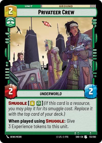 Privateer Crew 113/262 Shadows of the Galaxy Star Wars card