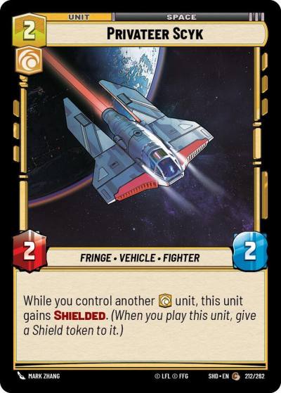 Privateer Scyk 212/262 Shadows of the Galaxy Star Wars card