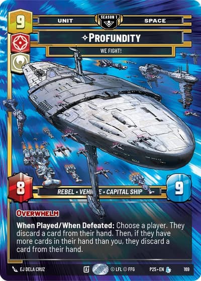 Profundity - We Fight! (169) 169 Sector and Regional Promos: Season 1 Star Wars card
