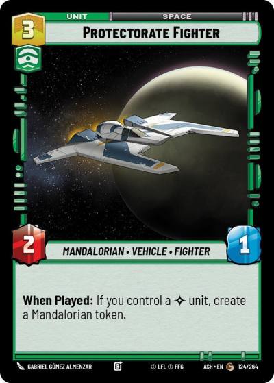 Protectorate Fighter 124/264 Ashes of the Empire Star Wars card