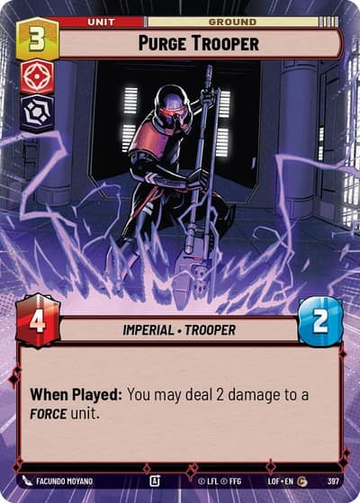 Purge Trooper (Hyperspace) 397 Legends of the Force Star Wars card