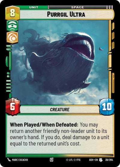 Purrgil Ultra 38/264 Ashes of the Empire Star Wars card