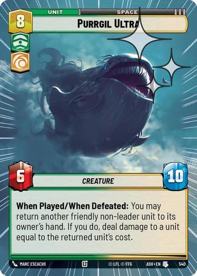 Purrgil Ultra (Hyperspace Foil) 540 Ashes of the Empire Star Wars card
