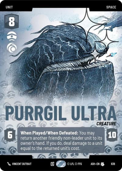 Purrgil Ultra (Prestige Foil) 836 Ashes of the Empire Star Wars card