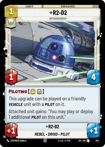 R2-D2 - Artooooooooo! (Foil) 743 Jump to Lightspeed Star Wars card