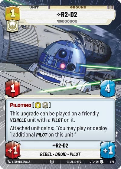 R2-D2 - Artooooooooo! (Hyperspace Foil) 979 Jump to Lightspeed Star Wars card
