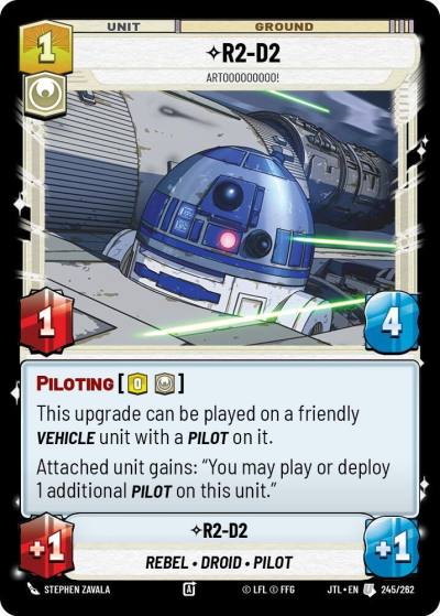 R2-D2 - Artooooooooo! 245/262 Jump to Lightspeed Star Wars card