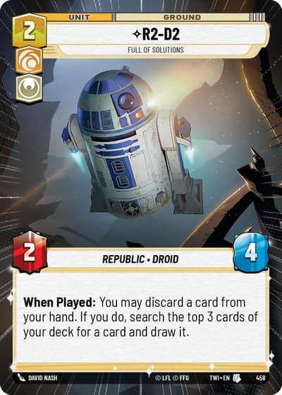 R2-D2 - Full of Solutions (Hyperspace) 458 Twilight of the Republic Star Wars card