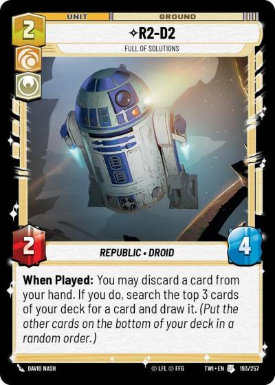 R2-D2 - Full of Solutions 193/257 Twilight of the Republic Star Wars card