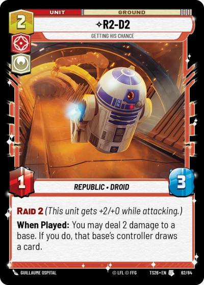 R2-D2 - Getting His Chance 62/84 Twin Suns Star Wars card