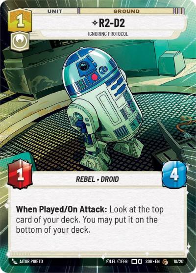 R2-D2 - Ignoring Protocol (Hyperspace) 45950 Spark of Rebellion: Weekly Play Promos Star Wars card