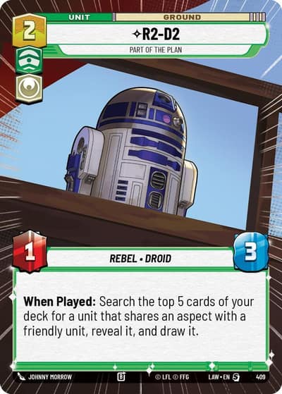R2-D2 - Part of the Plan (Hyperspace) 409 A Lawless Time Star Wars card