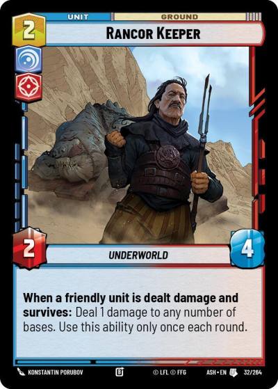 Rancor Keeper 32/264 Ashes of the Empire Star Wars card