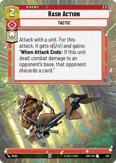 Rash Action (Hyperspace) 426 Ashes of the Empire Star Wars card