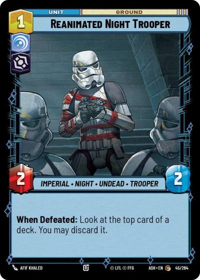 Reanimated Night Trooper 45/264 Ashes of the Empire Star Wars card