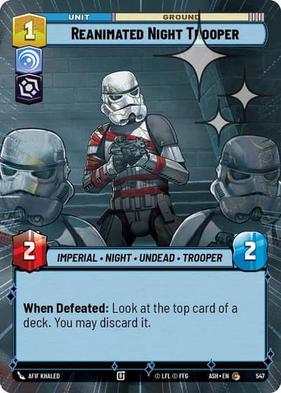 Reanimated Night Trooper (Hyperspace Foil) 547 Ashes of the Empire Star Wars card