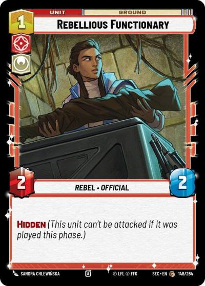 Rebellious Functionary 146/264 Secrets of Power Star Wars card