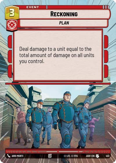 Reckoning (Hyperspace) 451 Ashes of the Empire Star Wars card