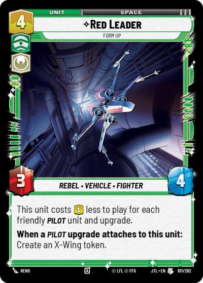 Red Leader - Form Up 101/262 Jump to Lightspeed Star Wars card