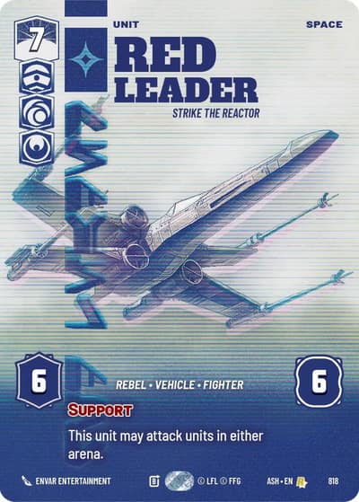 Red Leader - Strike the Reactor (Prestige) 818 Ashes of the Empire Star Wars card