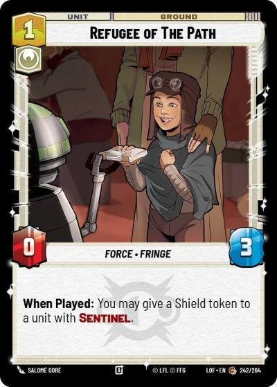 Refugee of The Path 242/264 Legends of the Force Star Wars card