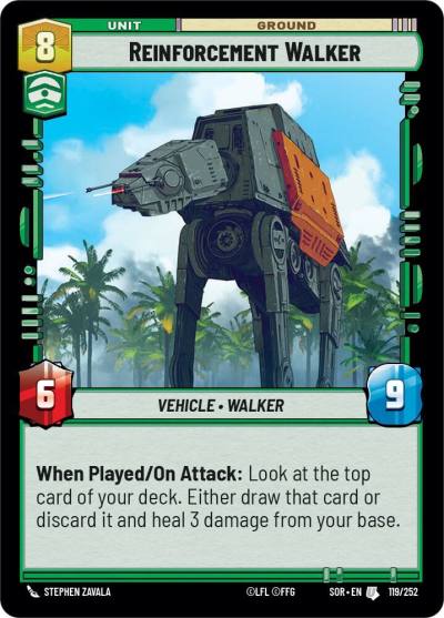 Reinforcement Walker 119/252 Spark of Rebellion Star Wars card