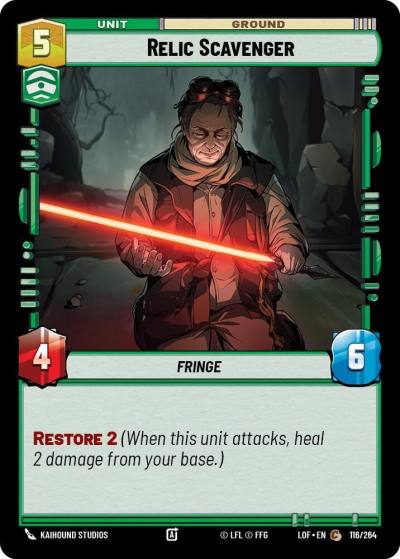 Relic Scavenger 116/264 Legends of the Force Star Wars card
