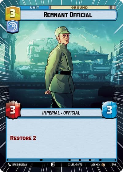 Remnant Official (Hyperspace) 340 Ashes of the Empire Star Wars card