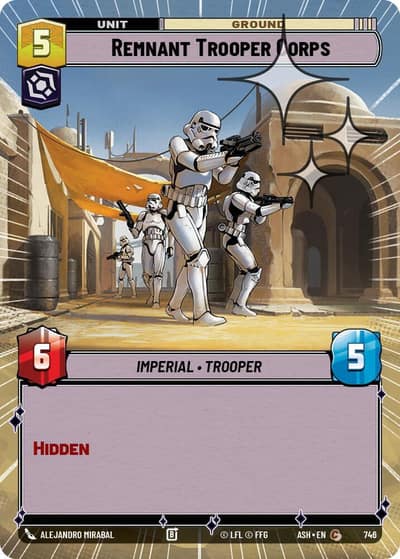 Remnant Trooper Corps (Hyperspace Foil) 746 Ashes of the Empire Star Wars card