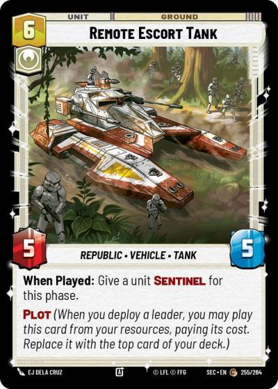 Remote Escort Tank 255/264 Secrets of Power Star Wars card