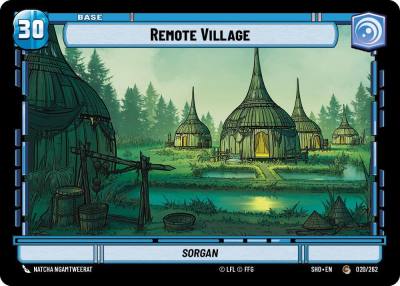 Remote Village // Experience 020 // T01 Shadows of the Galaxy Star Wars card