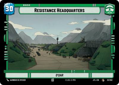 Resistance Headquarters // Experience 022/262 // T03/T04 Jump to Lightspeed Star Wars card