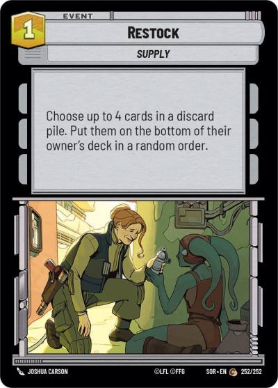 Restock 252/252 Spark of Rebellion Star Wars card