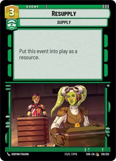 Resupply 126/252 Spark of Rebellion Star Wars card
