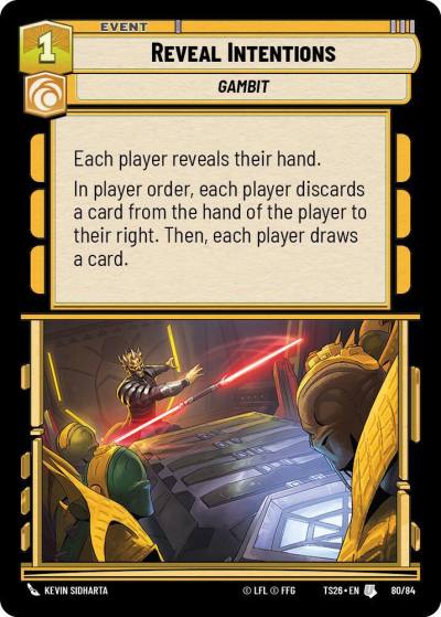 Reveal Intentions 80/84 Twin Suns Star Wars card